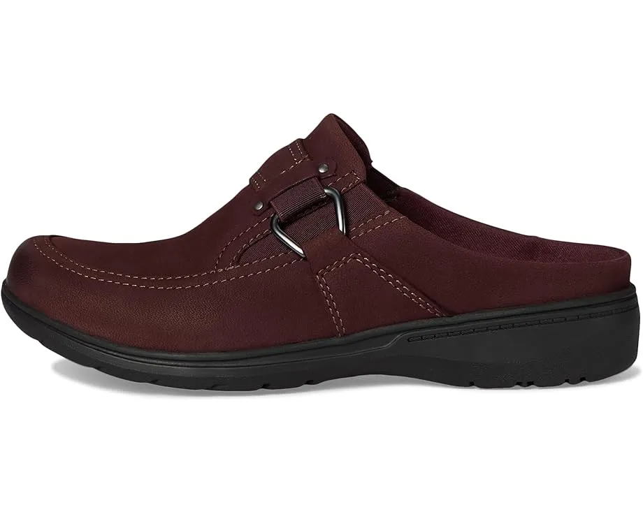 Слипоны Clarks Carleigh Viola из кожи с эластичной вставкой и фурнитурой