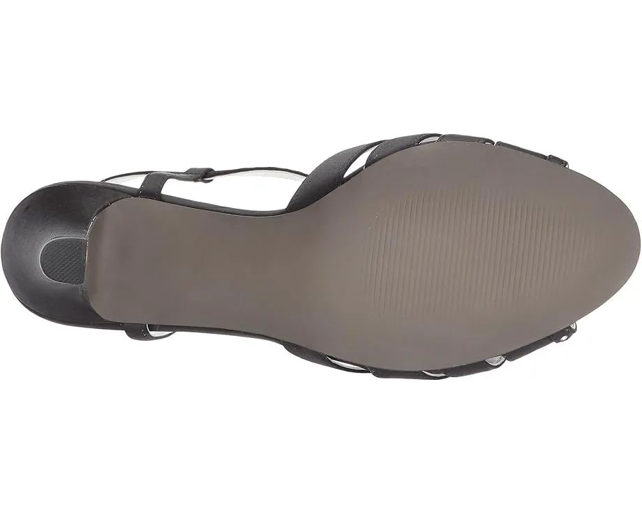 Сандалии Whisper на регулируемой шлейке с открытым носком и стразами David Tate