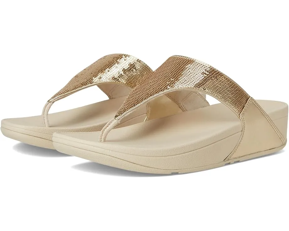 Блестящие сандалии FitFlop Lulu с микровобблбордом и стразами