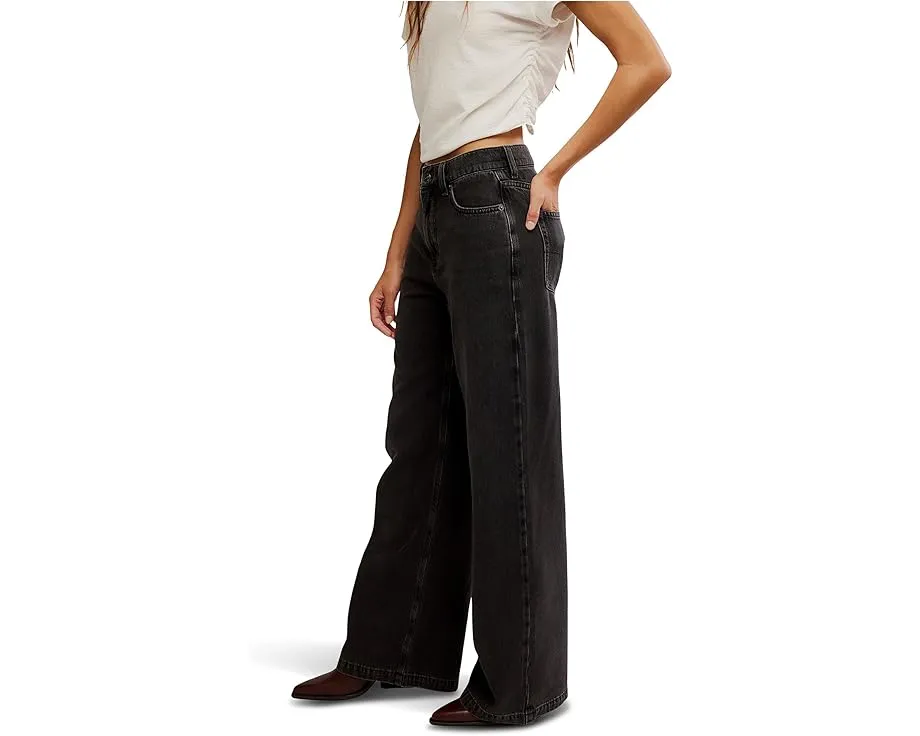 Джинсы Free People We The Free Stride Straight 'n Wide с прямым и широким кроем