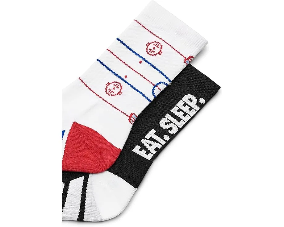 Набор носков ChalkTalk SPORTS Kids для хоккея до середины икры Rink & Eat Sleep Hockey