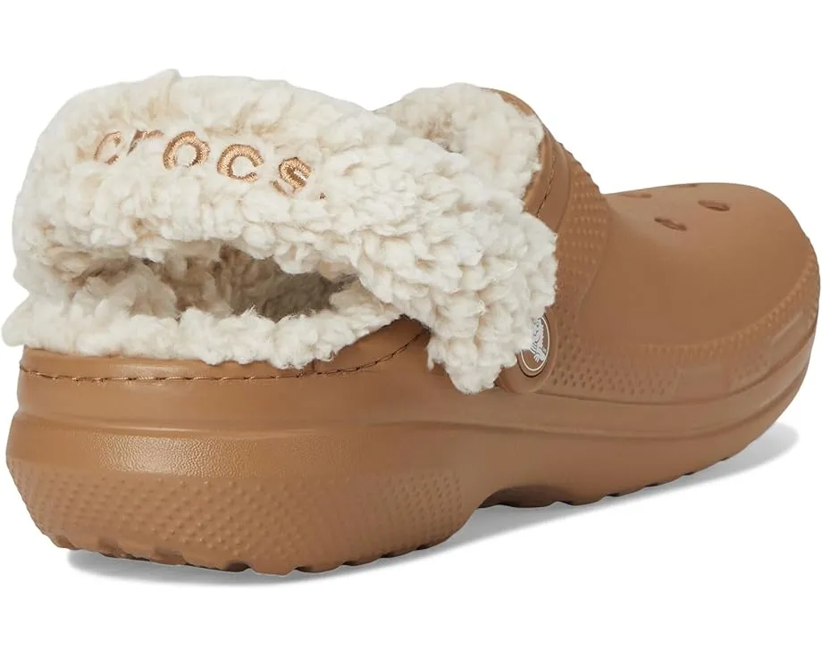 Кроксы Crocs Classic Fleece Lined Clogs с меховой подкладкой и регулируемым ремешком
