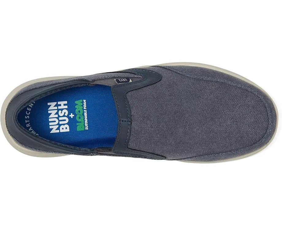 Nunn Bush мокасины Conway EZ Canvas Slip-On с мыском и стелькой из пены с памятью