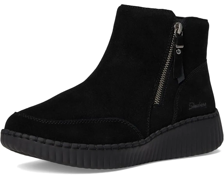 Ботинки SKECHERS Wilshire Blvd с замшевым верхом, клиновидным каблуком и стелькой Memory Foam