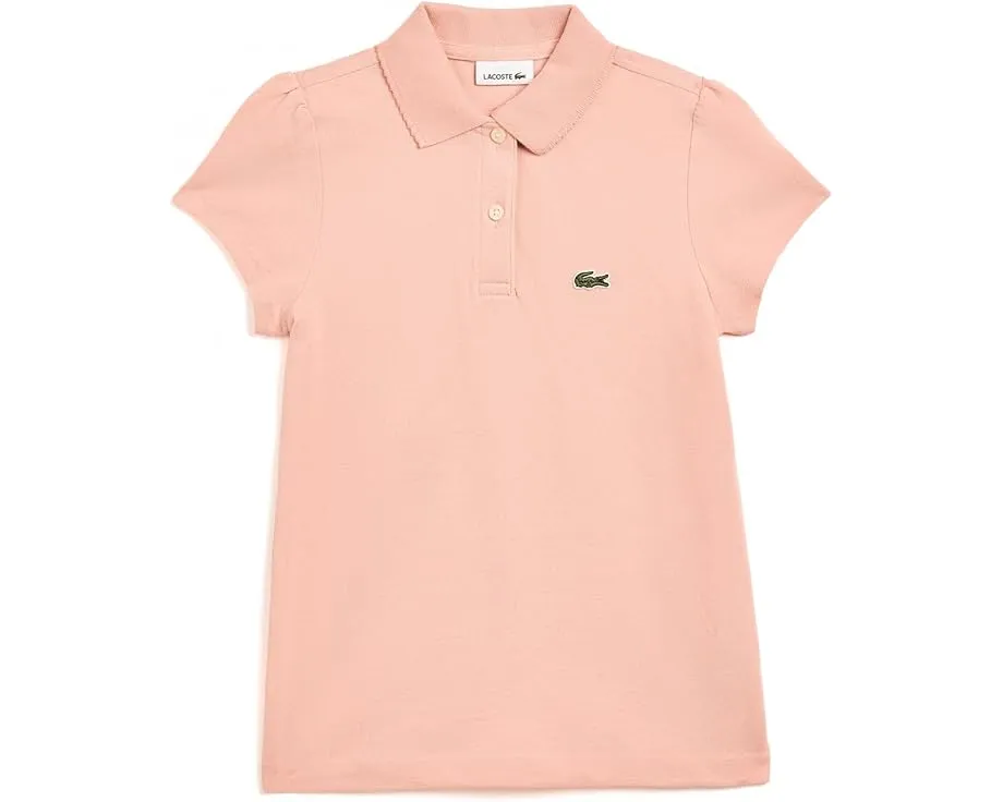 Детское поло Lacoste с воротником фестончиком Scallop Collar Polo