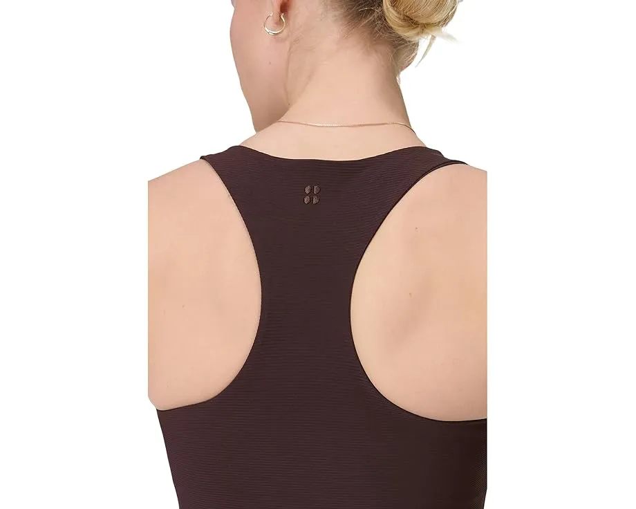 Платье миди Sweaty Betty Explorer Ribbed Racer с карманами