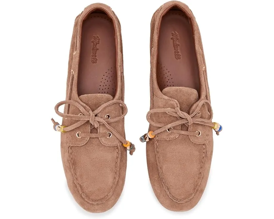 Мокасины Madewell Julien из замши с круглым носком и шнуровкой