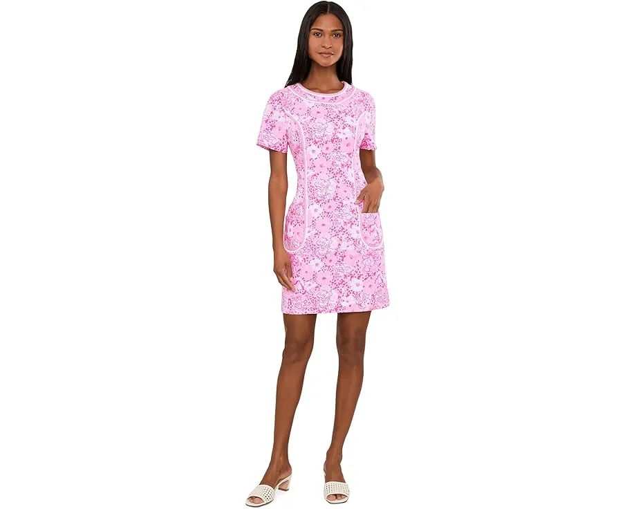 Платье Adetta Short Sleeve Stretch Shift Dress Lilly Pulitzer с кружевом