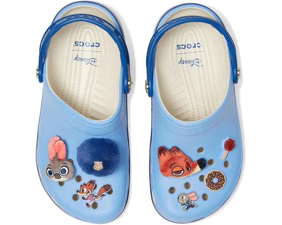 Кроксы Crocs Kids Zootopia Classic Clogs с фигурками Джуди Хоппс и Ника Уайлда