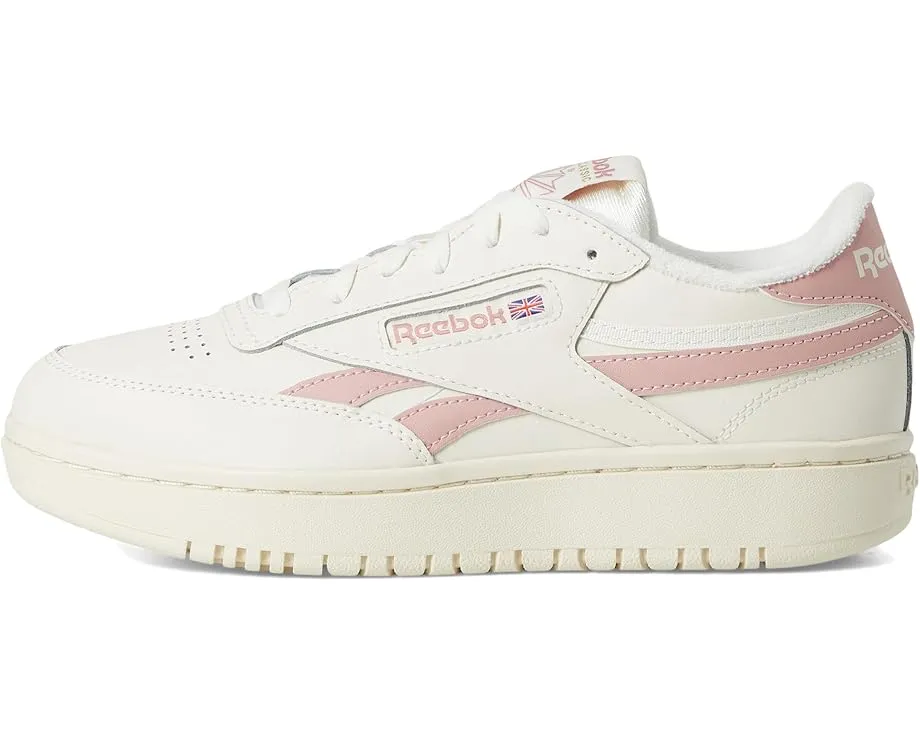 Reebok Lifestyle Club C Double женские кеды с кожаным верхом и массивной резиновой подошвой