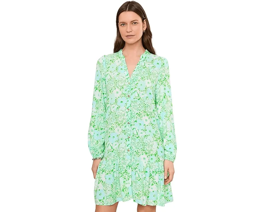 Туника Shaley Tunic Dress Lilly Pulitzer с воротником рюш и пуговицами