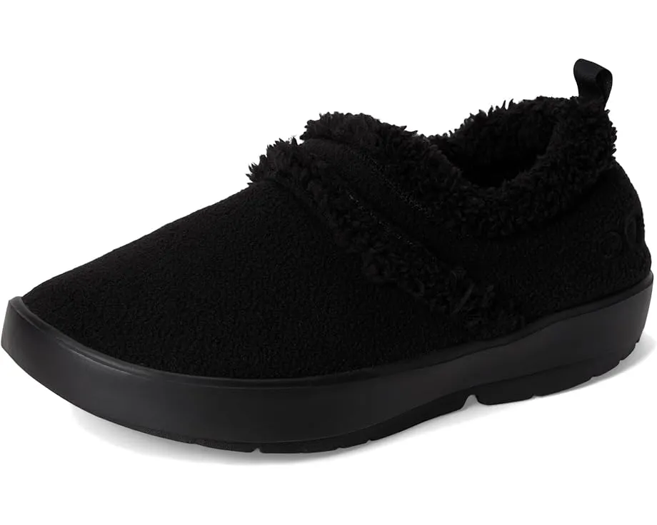 OOFOS OOcoozie Low с технологией OOfoam и воротником из искусственной овчины