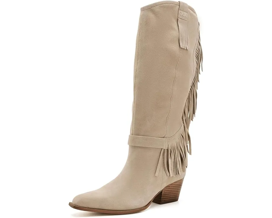 Ковбойские сапоги Free People Faith Fringe Western с бахромой и замшевым верхом