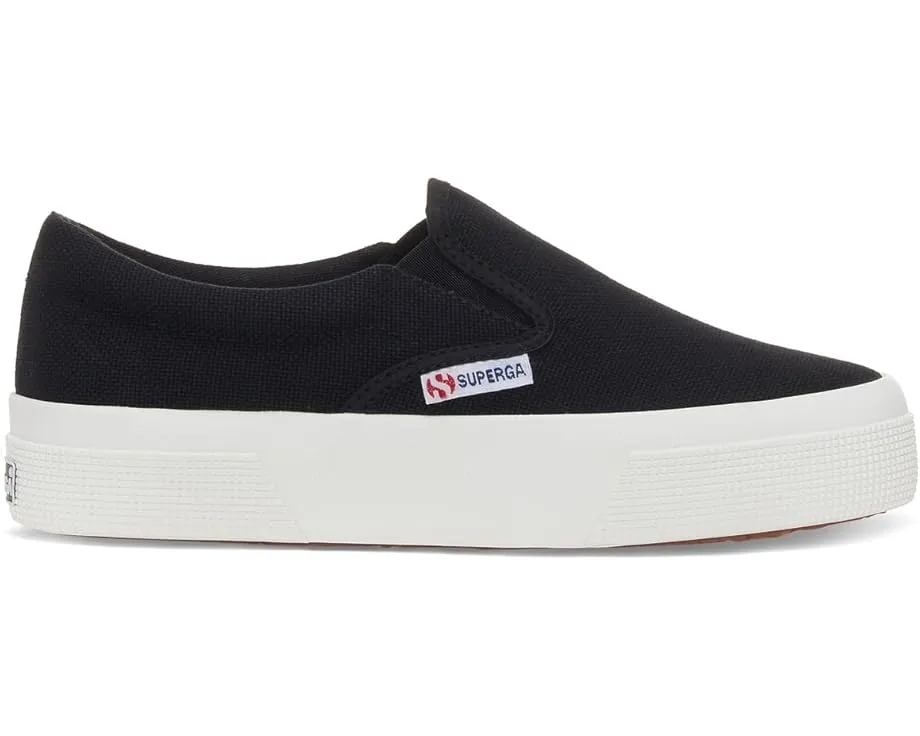 Superga 2740 платформенные слипоны из хлопкового канваса