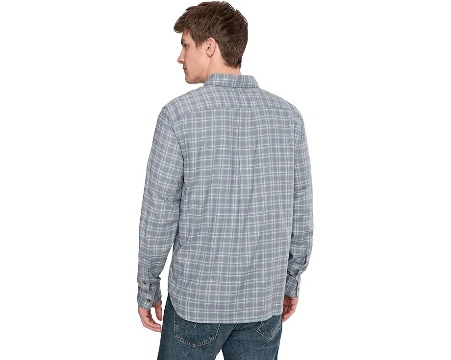 Рубашка Faherty Movement Brushed из смесовой ткани с начесом и карманом