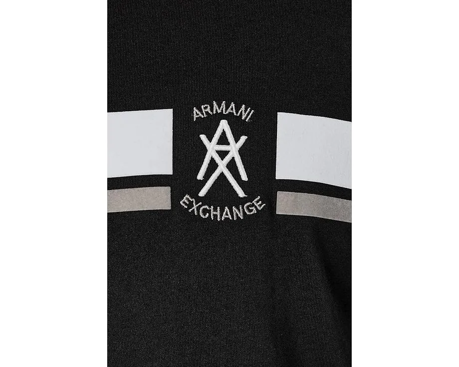 Футболка Armani Exchange с коротким рукавом и флокированным логотипом из мягкого джерси