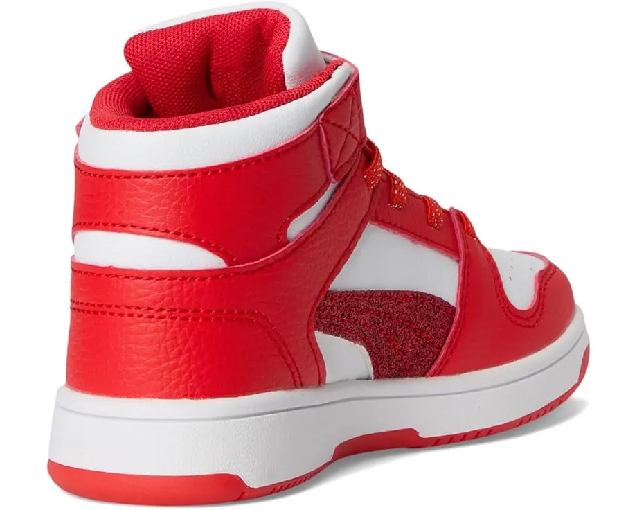 Кроссовки PUMA Kids Rebound Layup Mid на липучках с промежуточной подошвой EVA