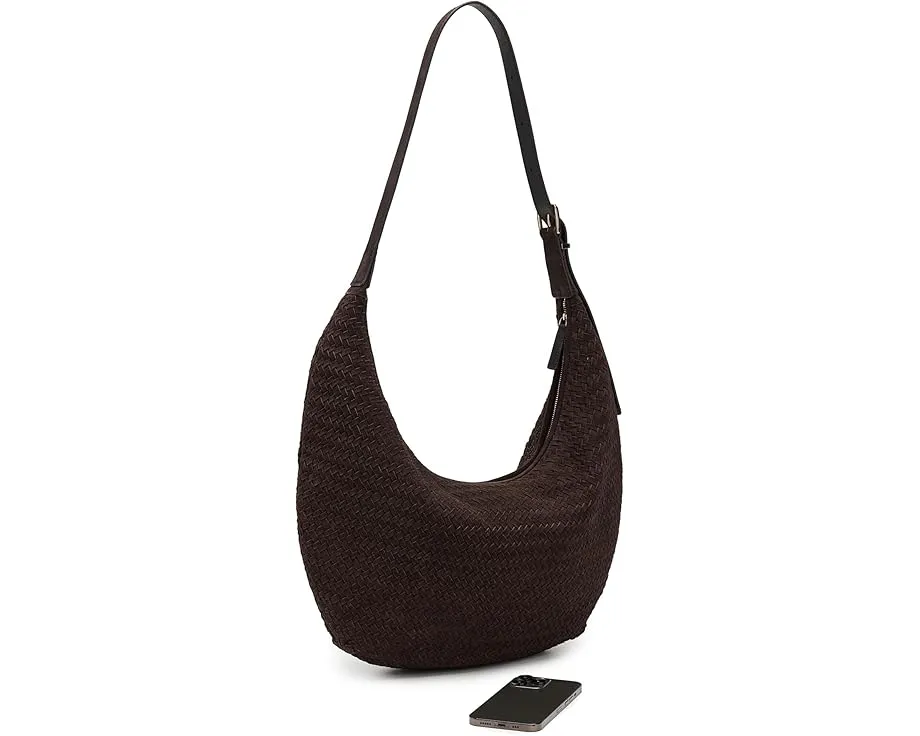 Сумка The Essential Curve Shoulder Bag из замши Madewell