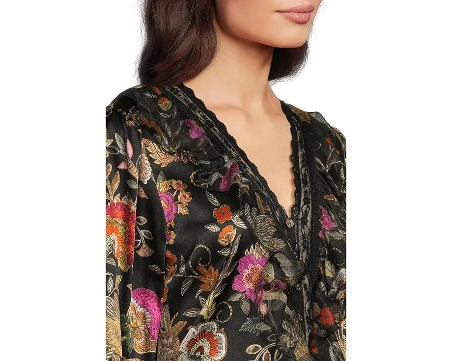 Блуза Claudia с цветочным принтом и V-образным вырезом Johnny Was