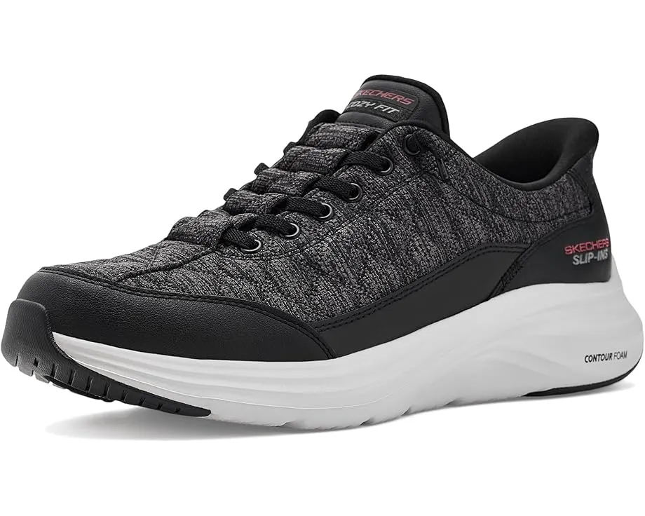 Кроссовки Skechers Contour Foam Cozy Fit без рук Slip-In черные