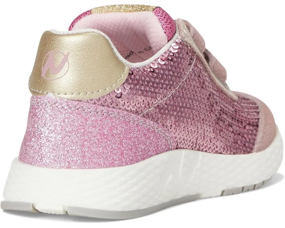 Детские кроссовки Naturino Jesko 2 VL с блестками и двумя застежками на липучке