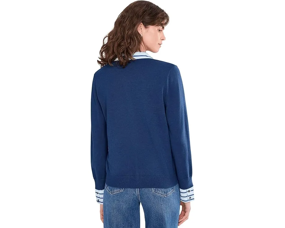 Кардиган Vince Camuto с плетеными отделками из смесовой пряжи