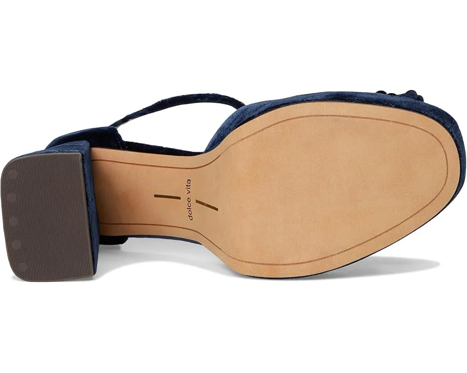 Босоножки Perel на платформе от Dolce Vita с велюровым верхом и помпоном