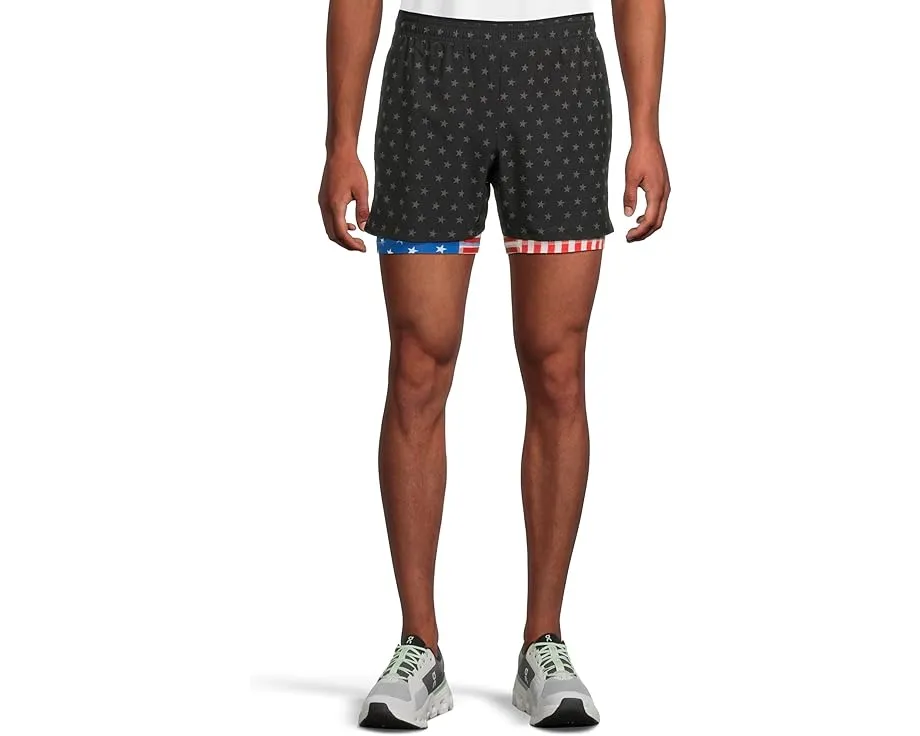 Функциональные шорты Chubbies The Danger Zones 5.5 дюйма с влагоотводящей тканью и карманами на молнии