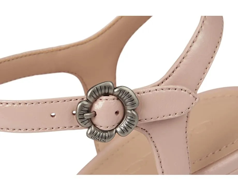 Туфли COACH Pump With Tea Rose с квадратным носком