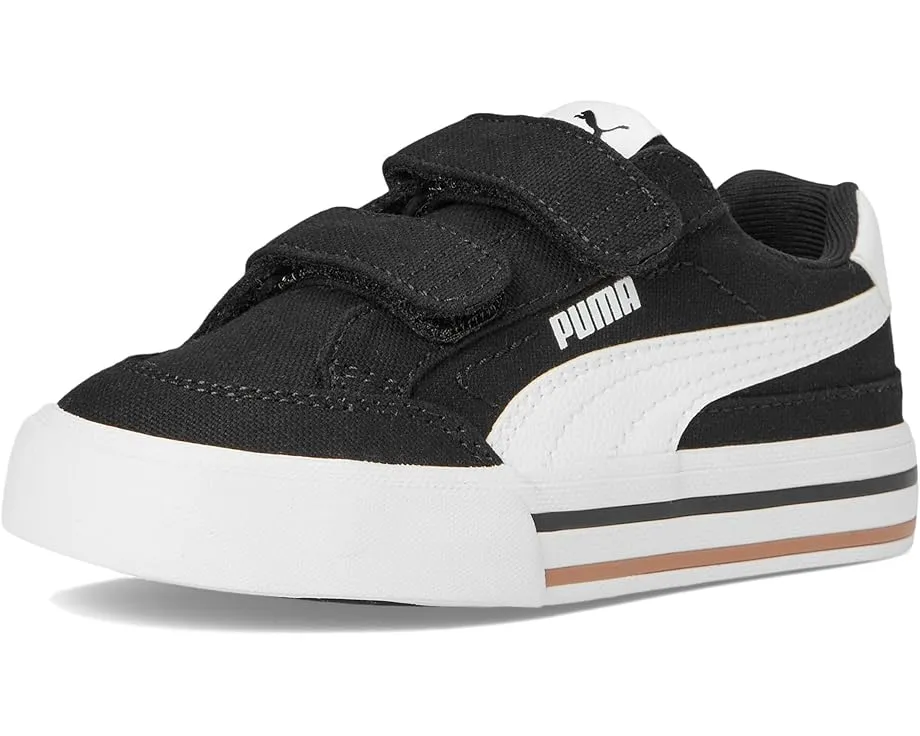 Puma Court Classic Vulc Hook And Loop детские кроссовки на липучках из переработанных материалов