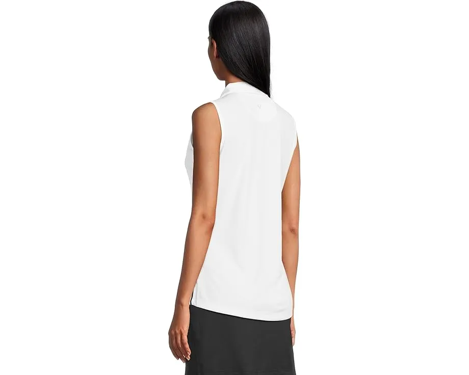 Поло Callaway Tournament без рукавов с воротником на пуговицах