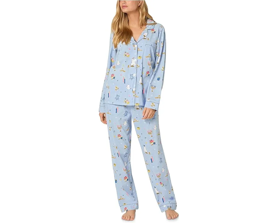 Комплект пижамы Bedhead PJs Classic с длинными рукавами из хлопкового трикотажа