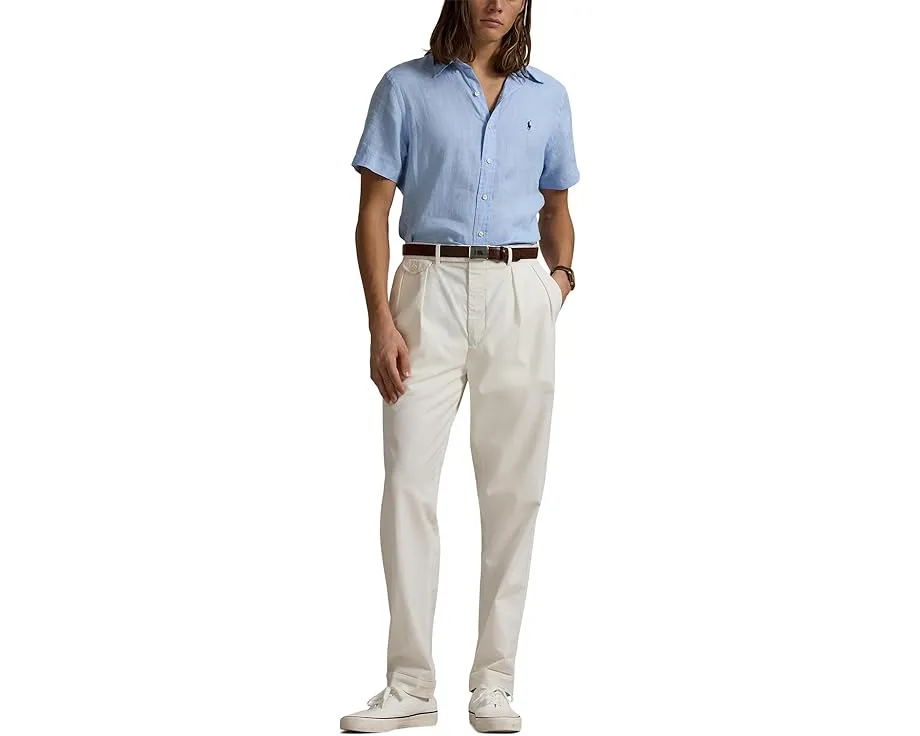 Классическая льняная рубашка с коротким рукавом от Polo Ralph Lauren