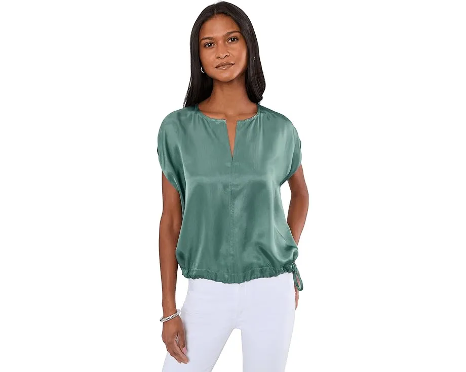 Lightweight Satin Shimmer Square Top