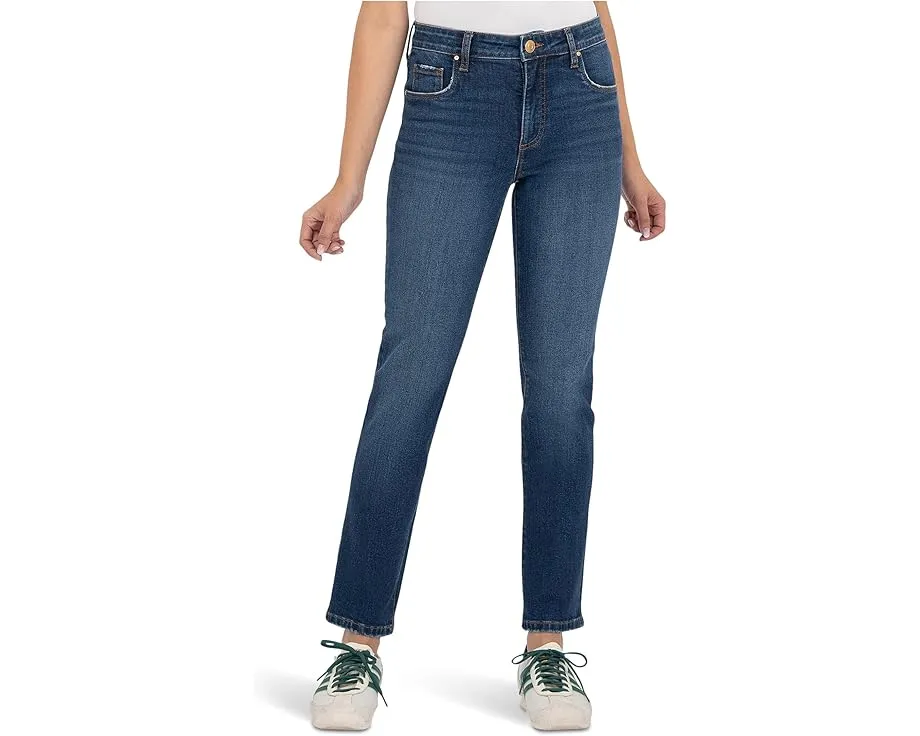 Джинсы KUT from the Kloth Reese с высокой посадкой и прямым кроем до щиколотки цвет attain