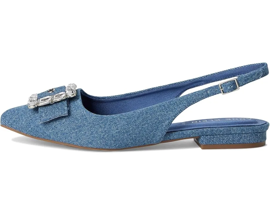 Балетки Anne Klein Kenni с открытой пяткой и кристаллом на носке