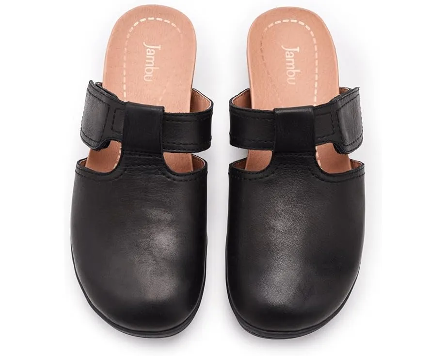 Jambu мюли Malia из премиальной кожи с вырезом и контурной стелькой