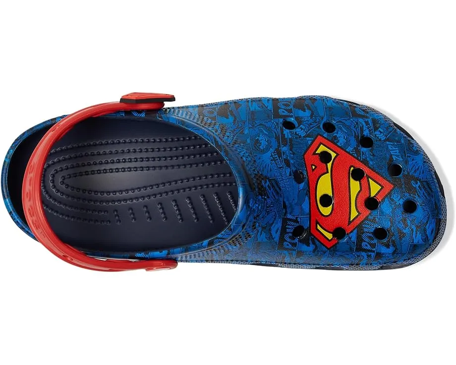 Классические сабо Crocs Classic Superman с жёсткими украшениями