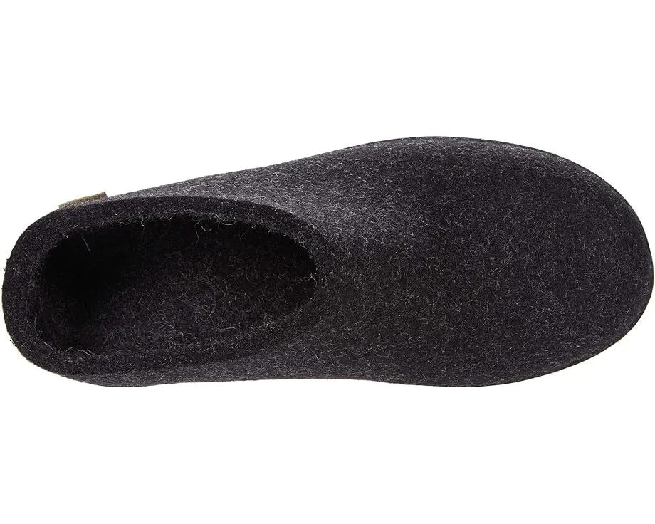 Войлочные тапочки Glerups Wool Slip-On с резиновой подошвой и влагоотводящим эффектом