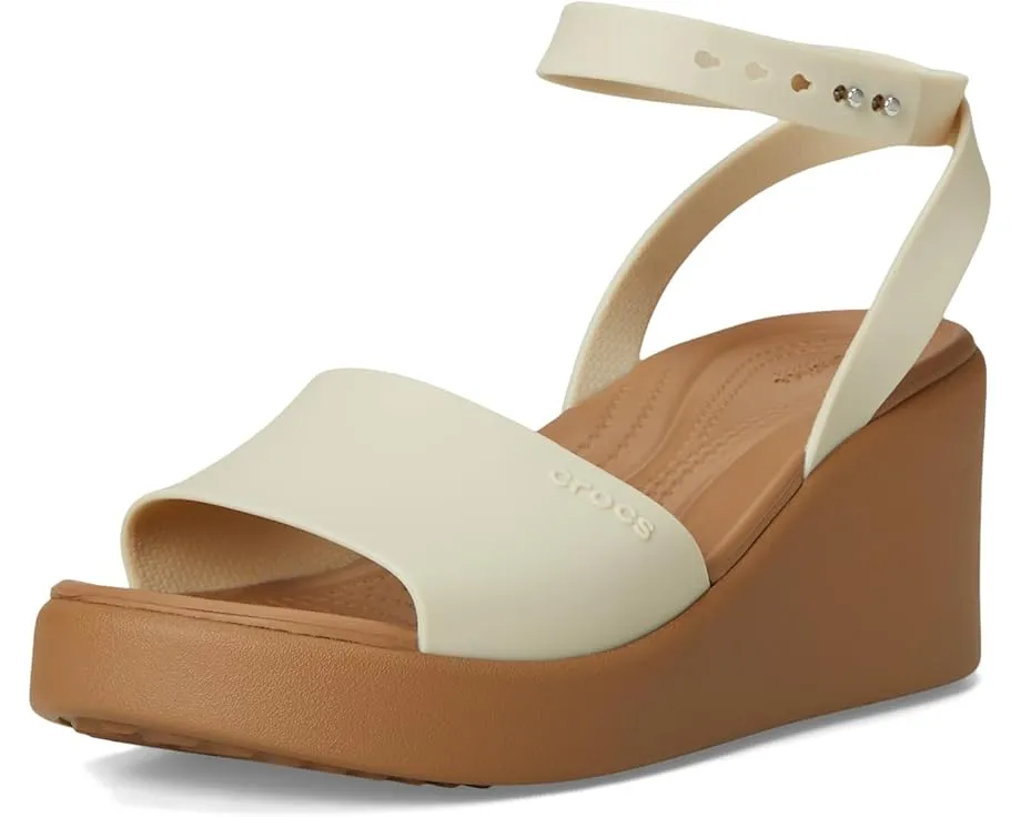 Crocs Сандалии Brooklyn Ankle Strap Wedges с регулируемой лямкой на щиколотке