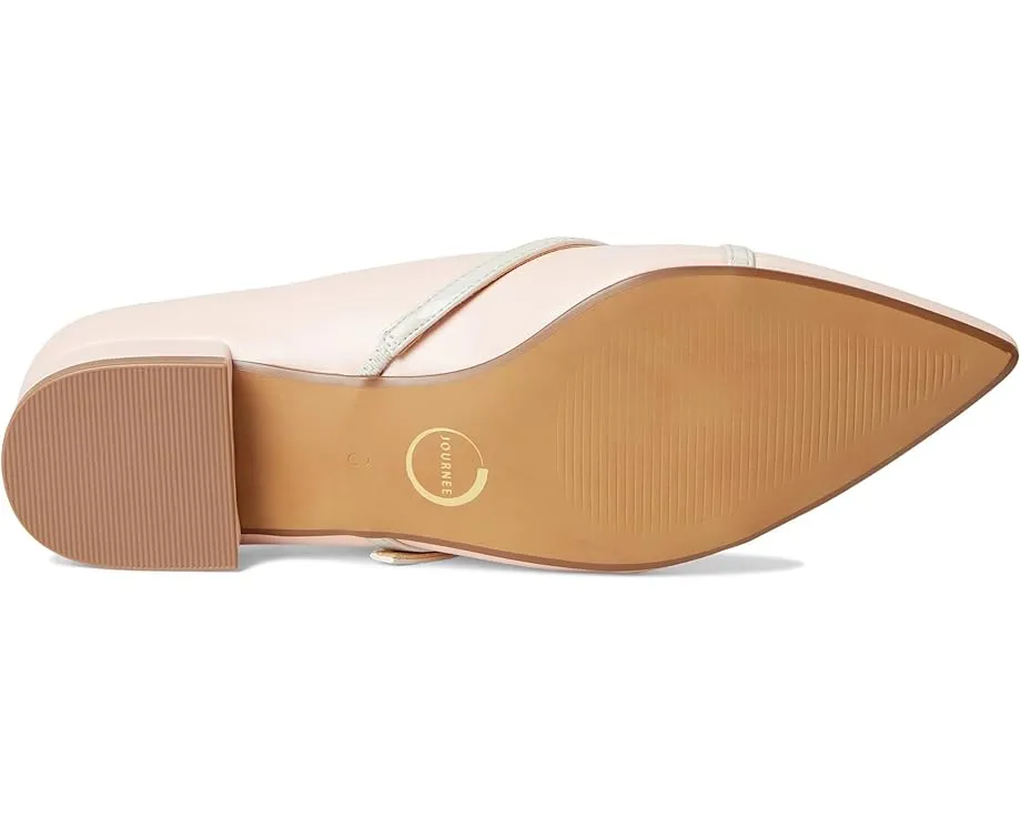 Туфли Camby на устойчивом каблуке с перекрестными ремешками и заостренным носком