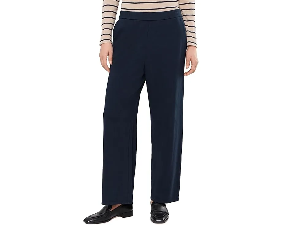 Брюки Eileen Fisher из окрашенного в готовом виде велюра с широкими штанинами