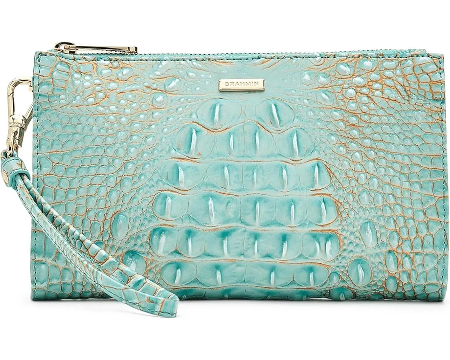 Клатч Brahmin Daisy с ремешком на запястье и застежкой на молнии