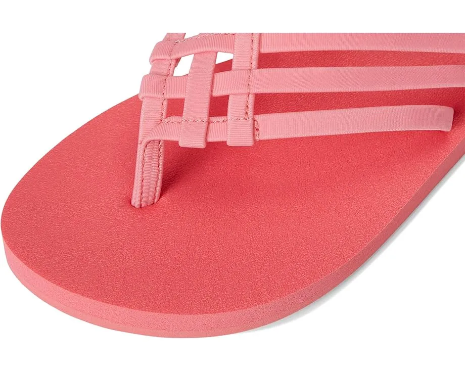 Sanuk Yoga Sandy II сланцы с несколькими ремешками и стелькой из пены с эффектом памяти
