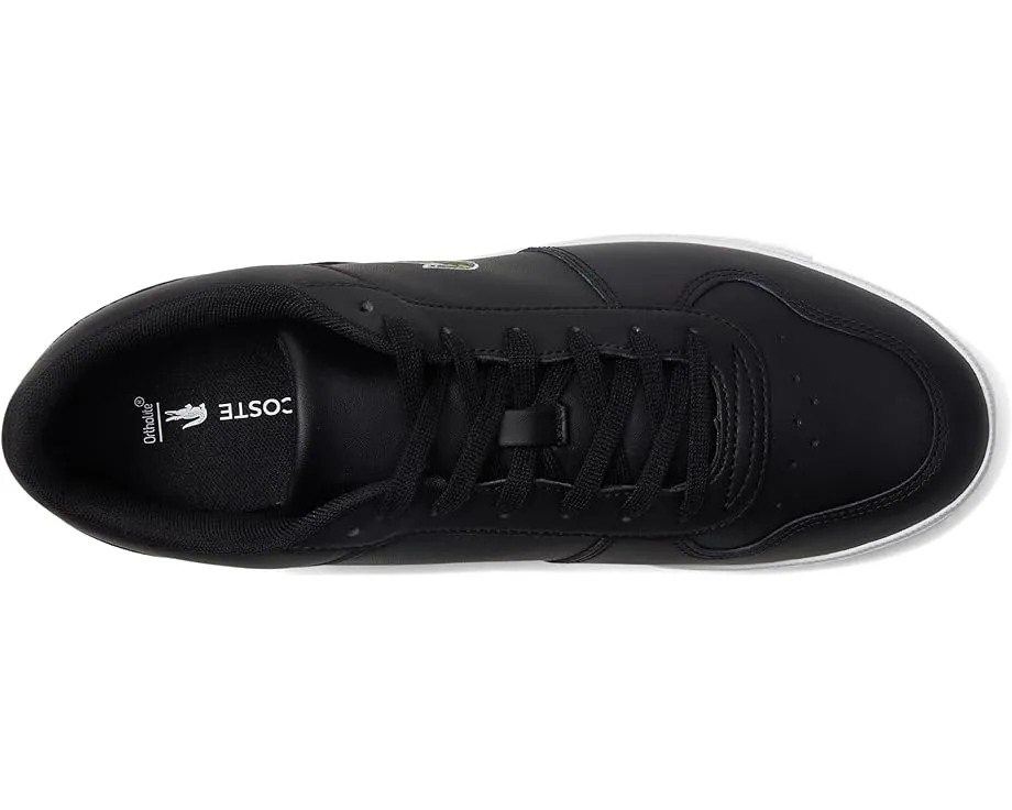 Кроссовки T-base из кожи с вышитым крокодилом Lacoste