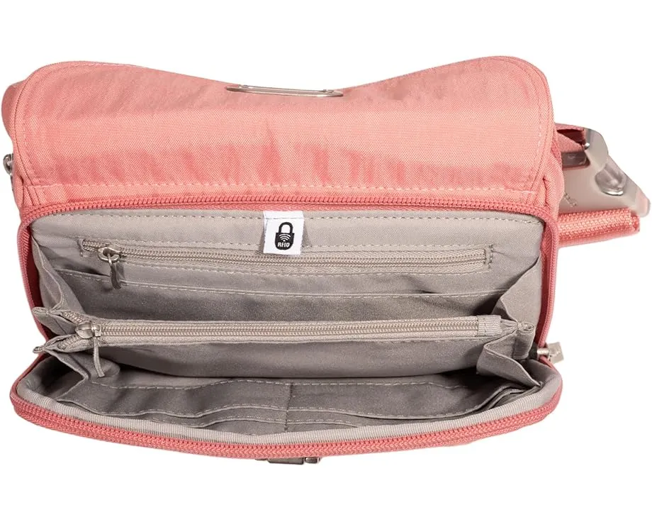 Baggallini поясная сумка с откидной застежкой и защитой от RFID