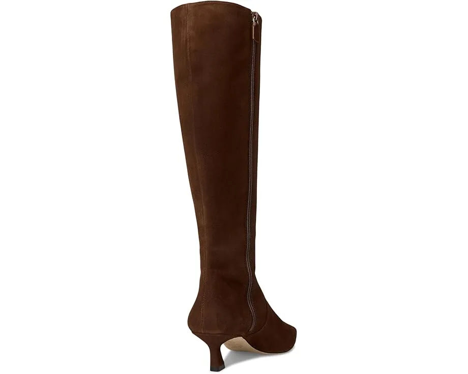 Высокие сапоги Vinnie Zip 50 на изящном каблуке из козьей кожи Stuart Weitzman