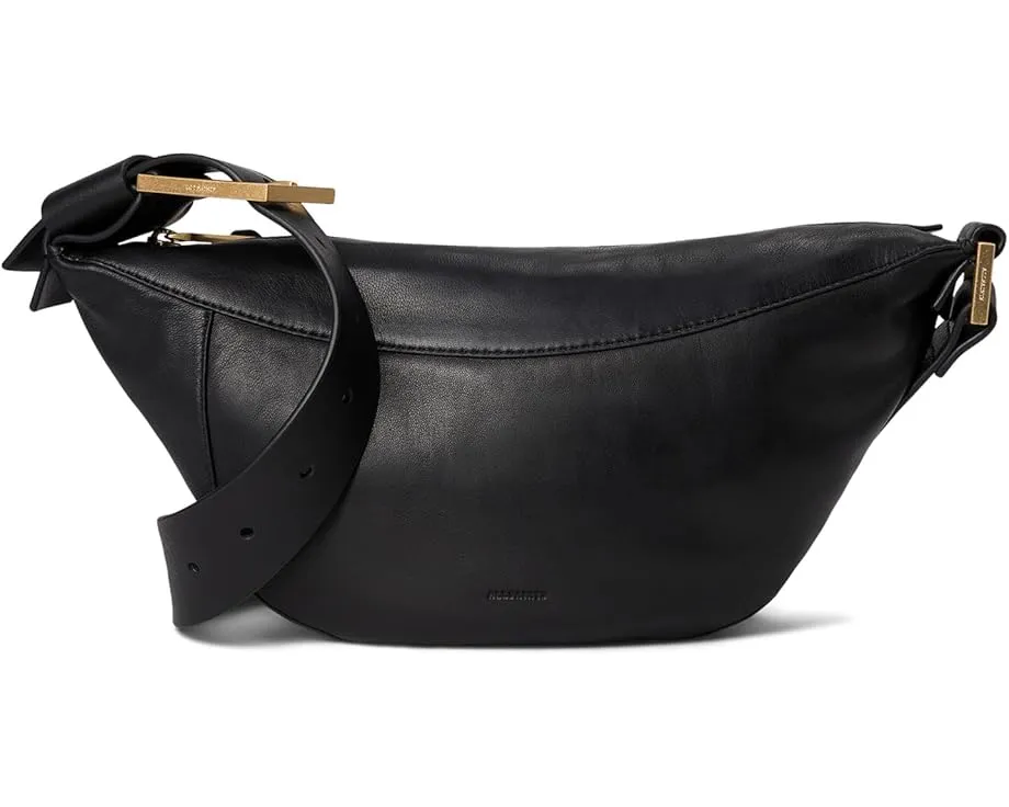 Сумка кроссбоди AllSaints Luna из мягкой овечьей кожи со скрученными швами