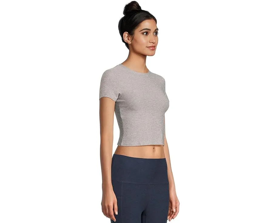 Beyond Yoga футболка Featherweight Cropped с ребристой отделкой