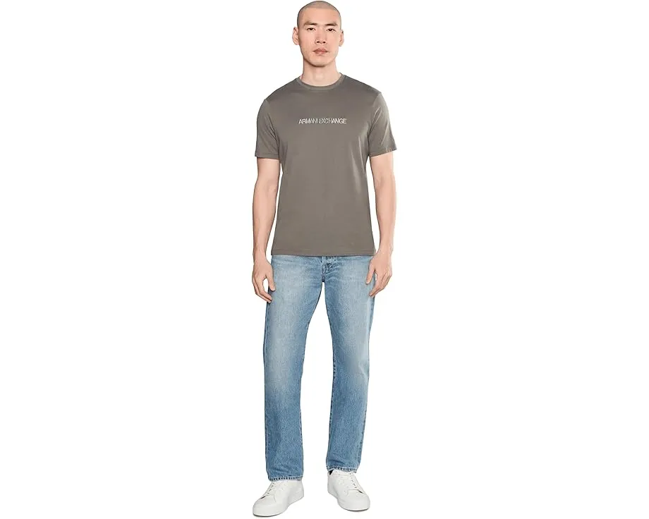 Футболка Armani Exchange Ombre Logo с градиентным принтом